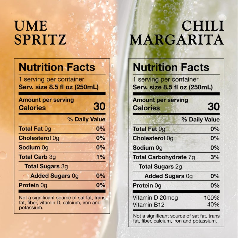 Aplós Canned Variety Pack of Non-Alcoholic Cocktails, Formulated with Adaptogens and Botanicals, Low Calorie, No Added Sugar Beverage (8 Pack, Ume Spritz & Chili Margarita) - Image 4
